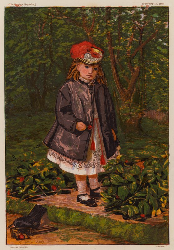 Samvittighedens daggry (farvelitografi) af English School