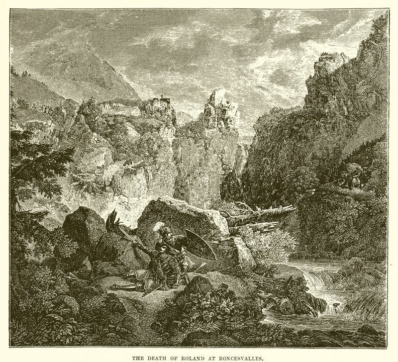 Rolands død ved Roncesvalles af English School