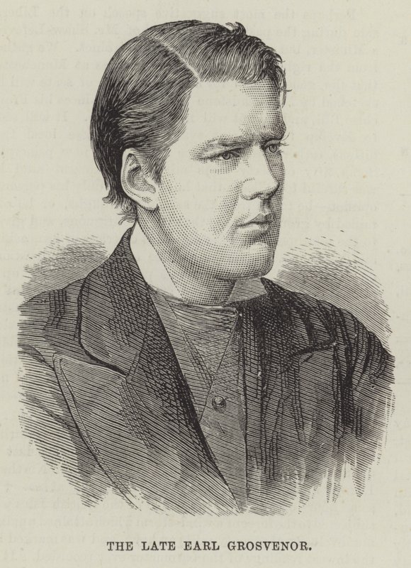 Den afdøde jarl Grosvenor (gravering) af English School