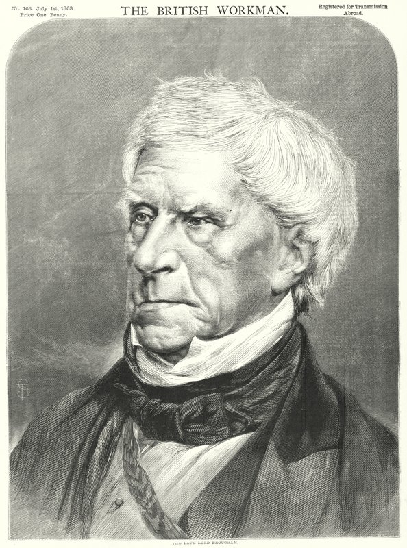 Den afdøde Lord Brougham (gravering) af English School