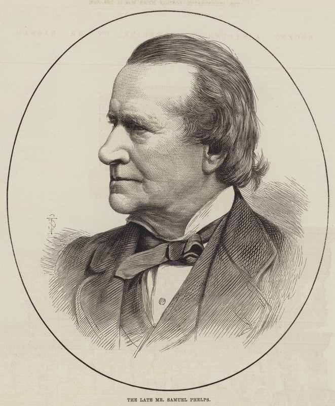 Den afdøde hr. Samuel Phelps (gravering) af English School