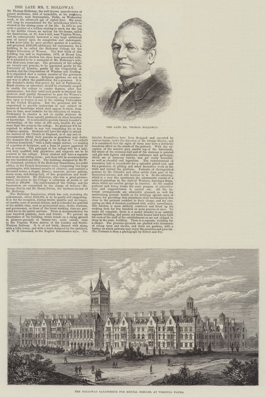 Den afdøde hr. T Holloway (gravering) af English School