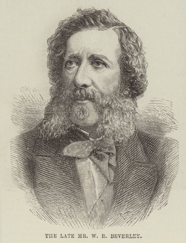 Den afdøde hr. W. R. Beverley (gravering) af English School