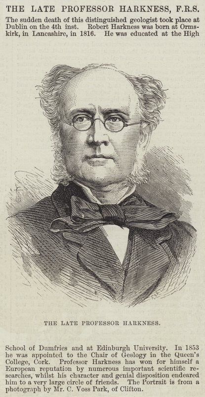 Den afdøde professor Harkness (gravering) af English School