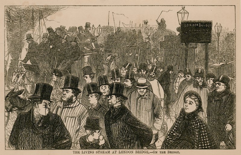 Den levende strøm ved London Bridge af English School