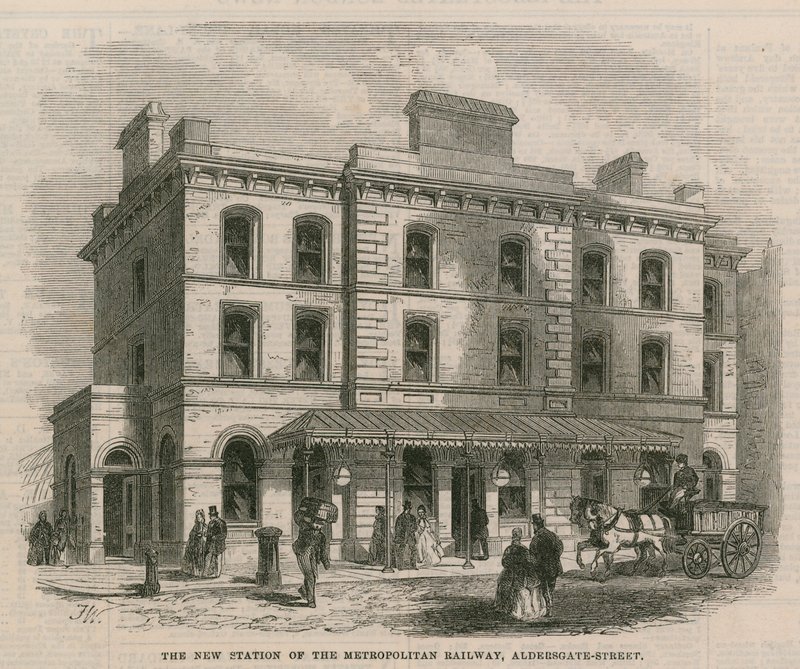 Den nye station for Metropolitan Railway af English School