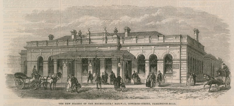 Den nye station for Metropolitan Railway af English School