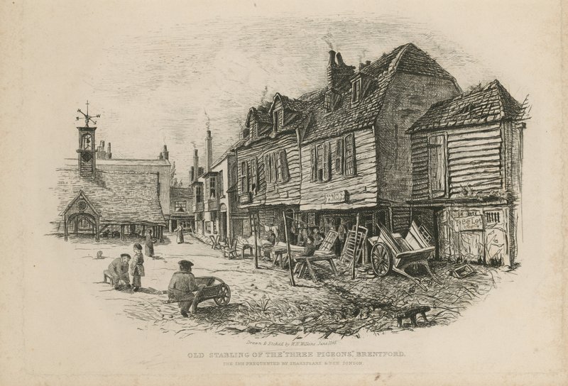 Den gamle opstaldning af De Tre Duer af English School