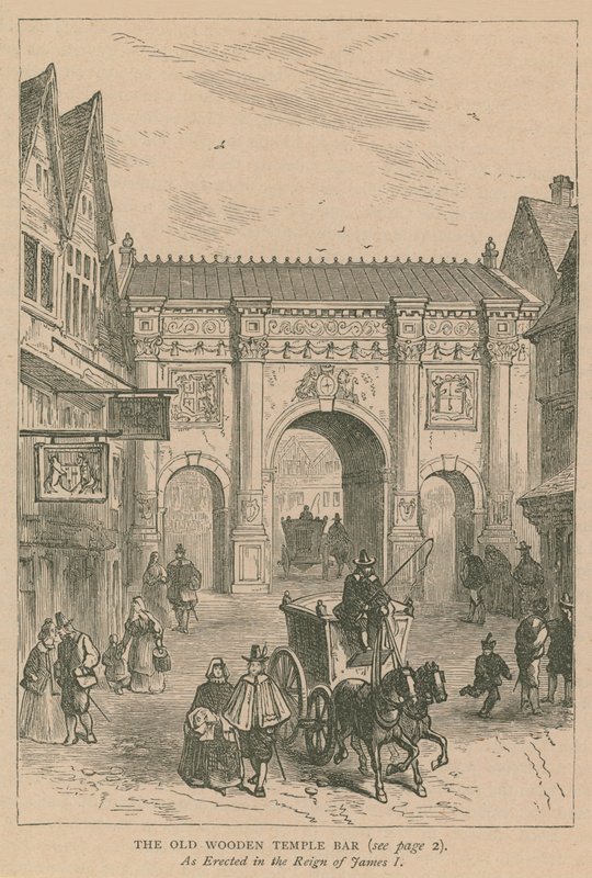 Den gamle Temple Bar i træ af English School