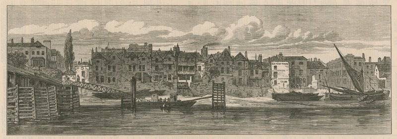 Riverside af gamle Chelsea af English School