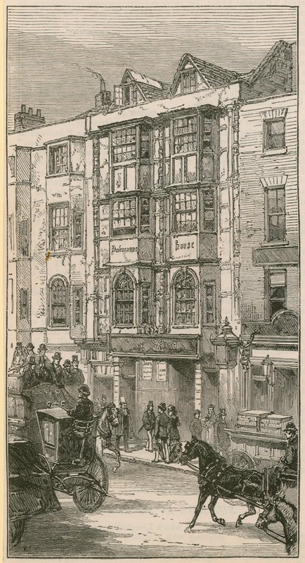 Det såkaldte Shakespeares House i Aldersgate Street af English School