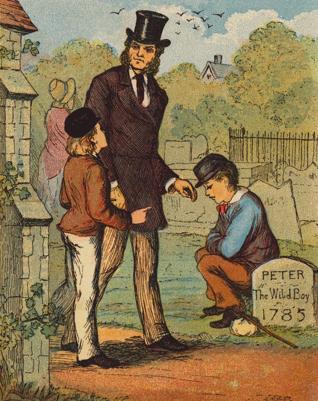 Pjækkeren anerkendt (farvelitografi) af English School