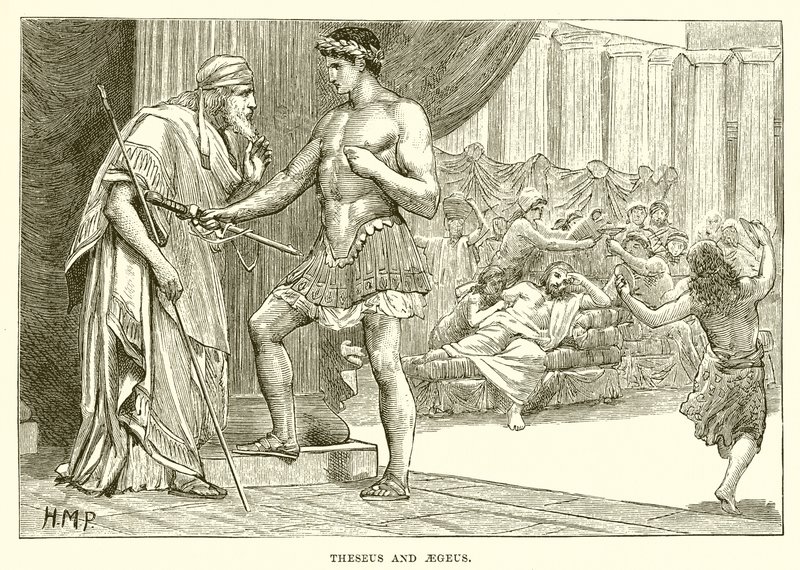 Theseus og Aegeus af English School