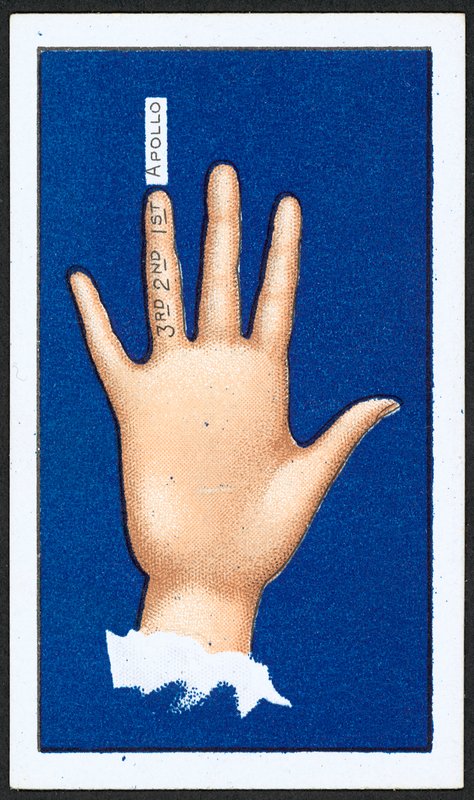 Tredje finger (farve litho) af English School