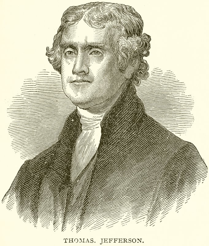Thomas Jefferson af English School