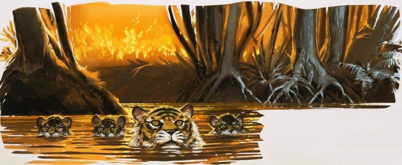 Tigre i vandet af English School