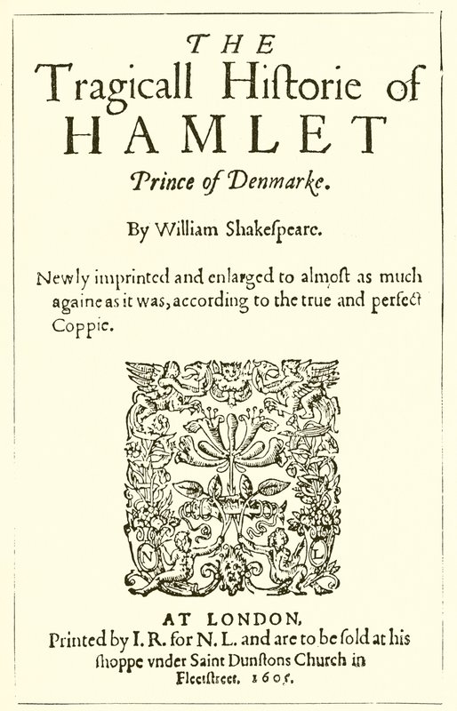 Titelside til Shakespeares Hamlet af English School