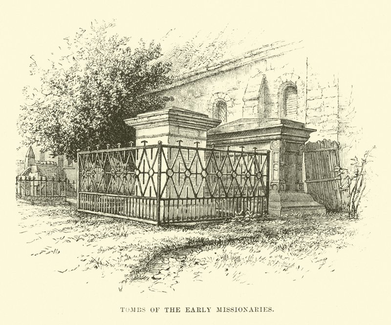 De tidlige missionærers grave af English School