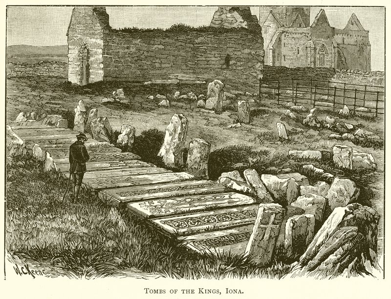 Kongernes grave, Iona af English School
