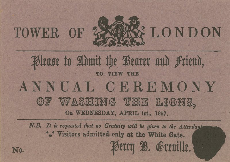 Tower of London billet af English School