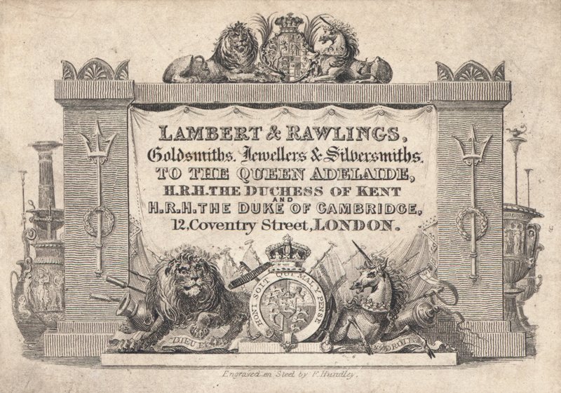 Handelskort, Lambert & Rawlings af English School