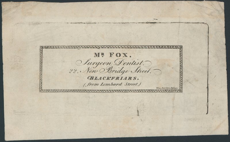Byttekort, hr. Fox af English School