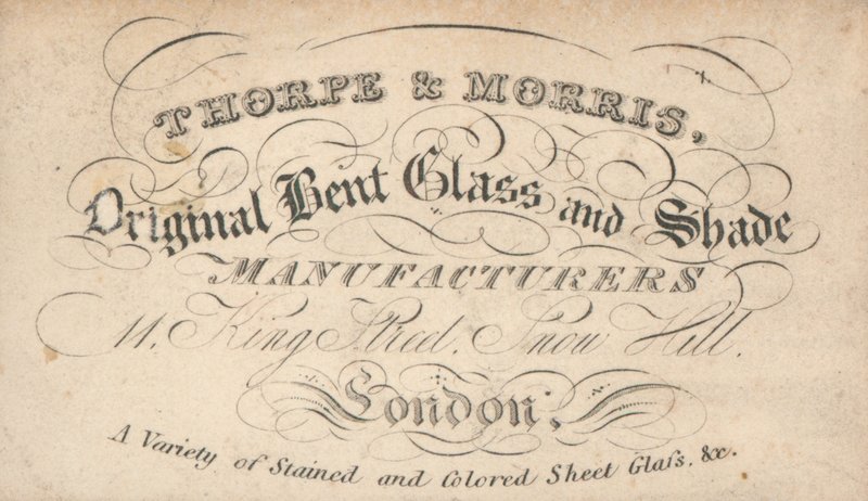 Handelskort, Thorpe & Morris af English School