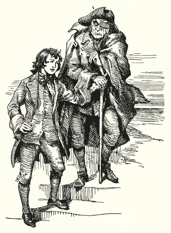 Treasure Island (litho) af English School