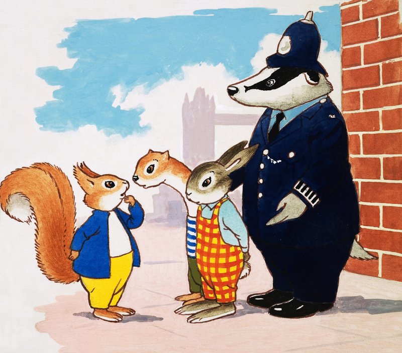 Tufty og politimand af English School