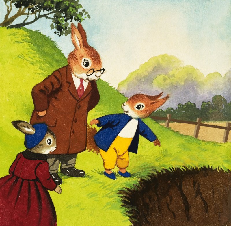 Tufty peger på hul af English School