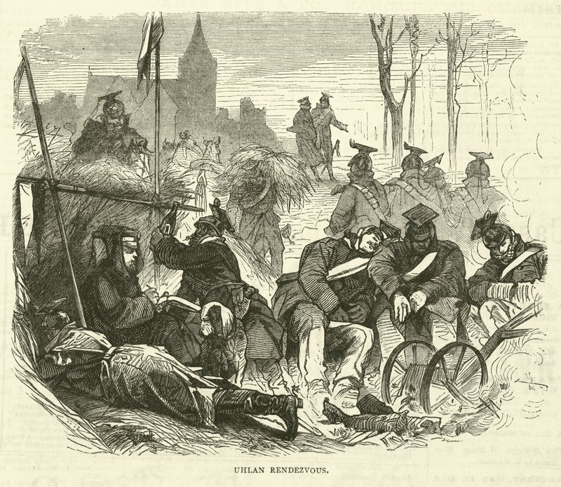 Uhlan rendezvous, september 1870 af English School