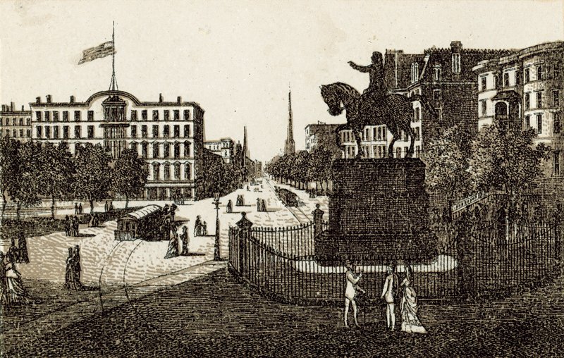 Union Square (litho) af English School