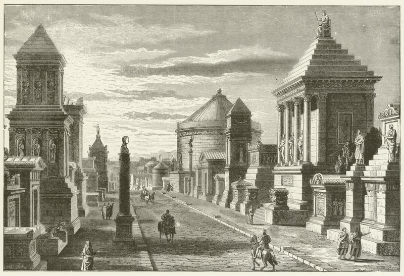 Via Appia, nær Rom af English School