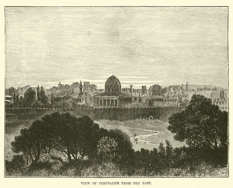 Udsigt over Jerusalem fra øst af English School