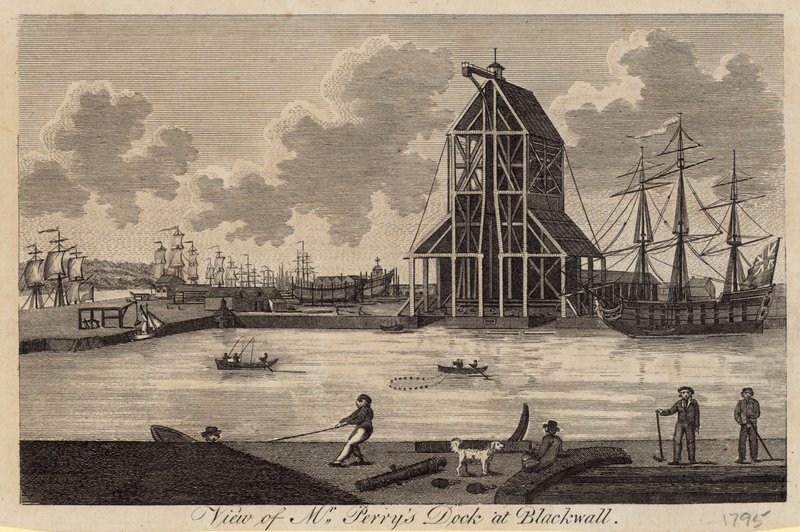Udsigt over Mr. Perrys dock ved Blackwell af English School