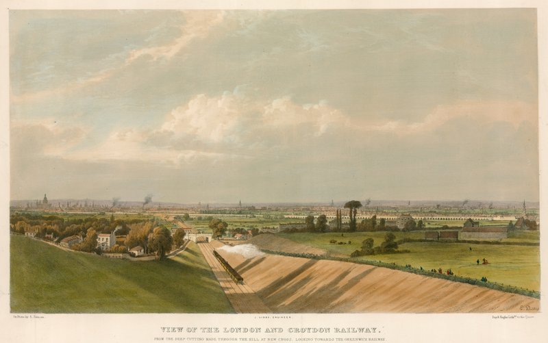 Udsigt over London og Croydon Railway af English School