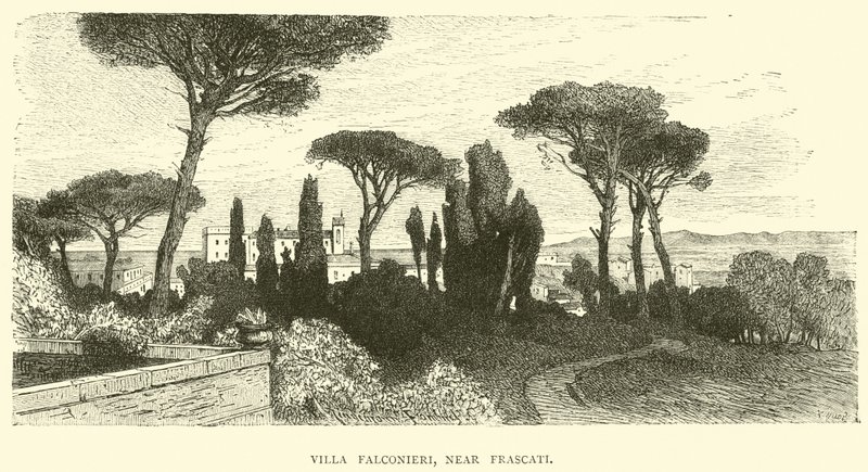 Villa Falconieri, nær Frascati af English School