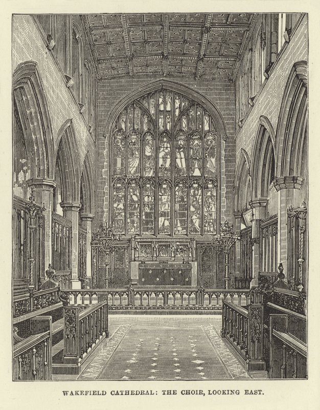 Wakefield Cathedral, koret, ser mod øst af English School