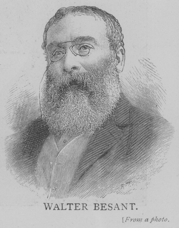 Walter Besant (gravering) af English School