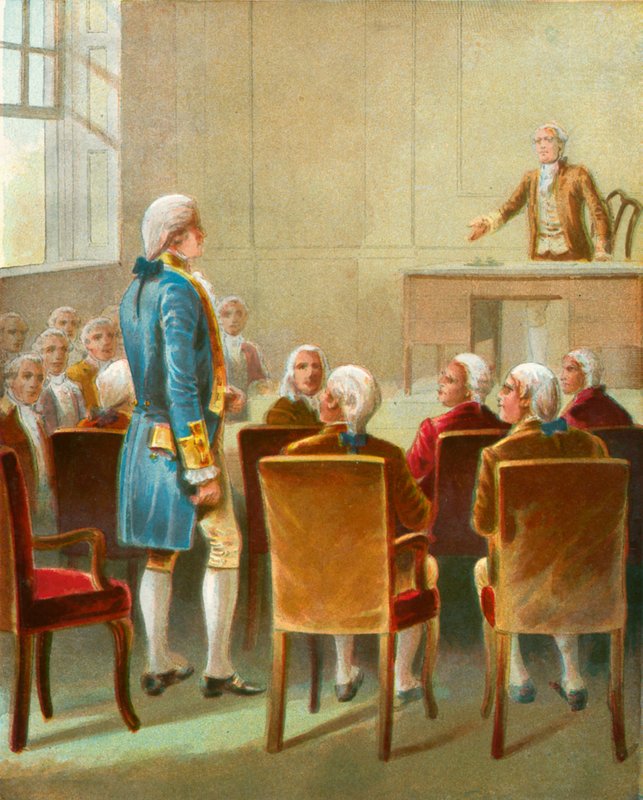 Washington valgt til øverstkommanderende af English School