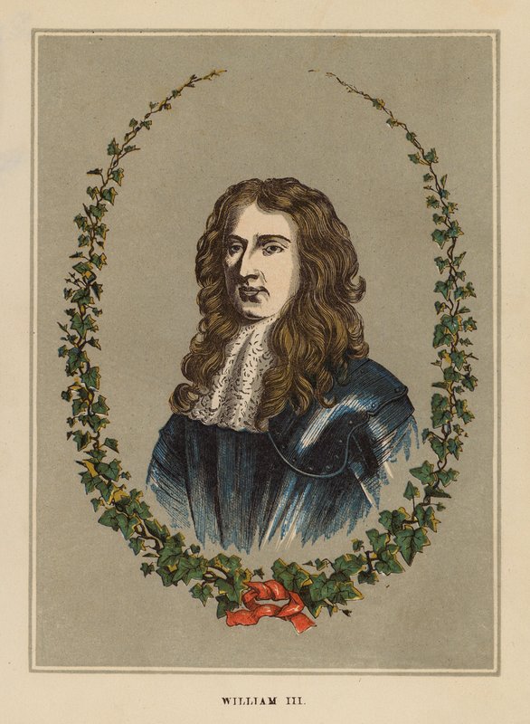 William III (farvelagt kobberstik) af English School