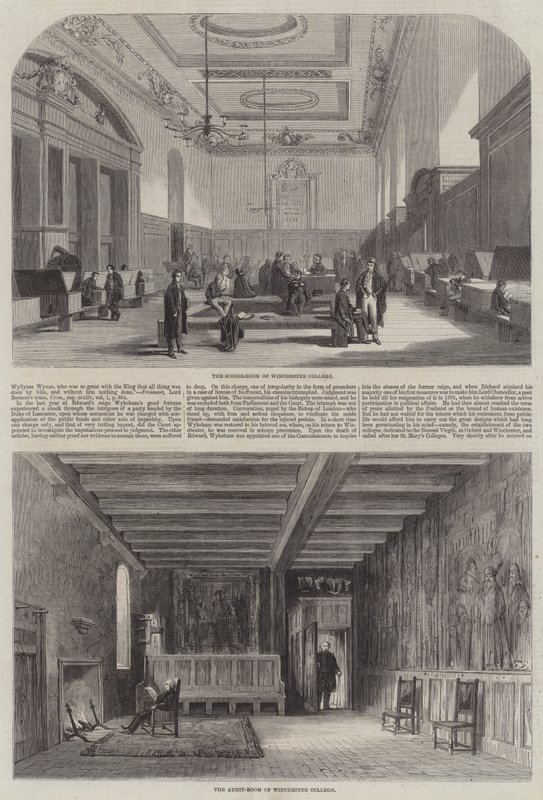 Winchester College (gravering) af English School