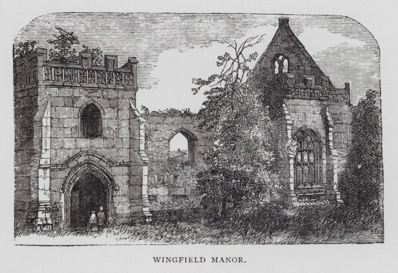 Wingfield Manor (gravering) af English School