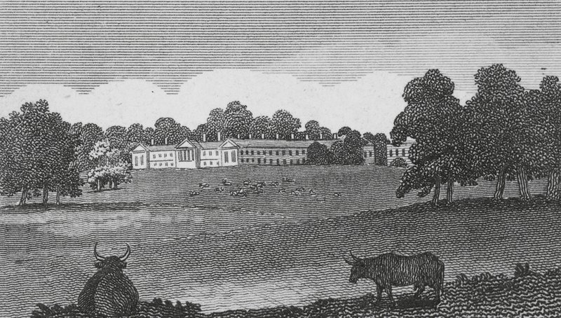 Woburn Abbey (kobberstik) af English School