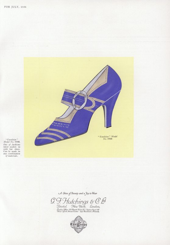 Reklame for damesko, 1930