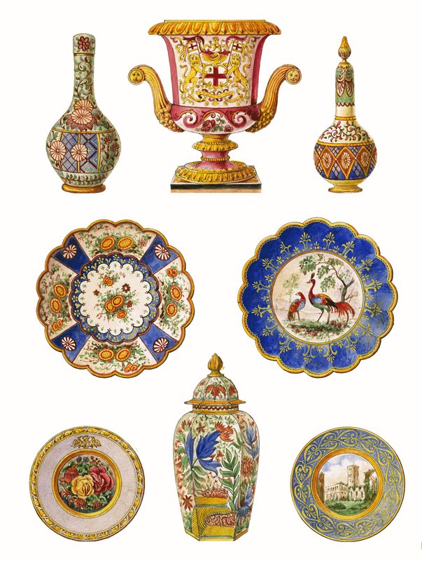 Worcester porcelæn af English School