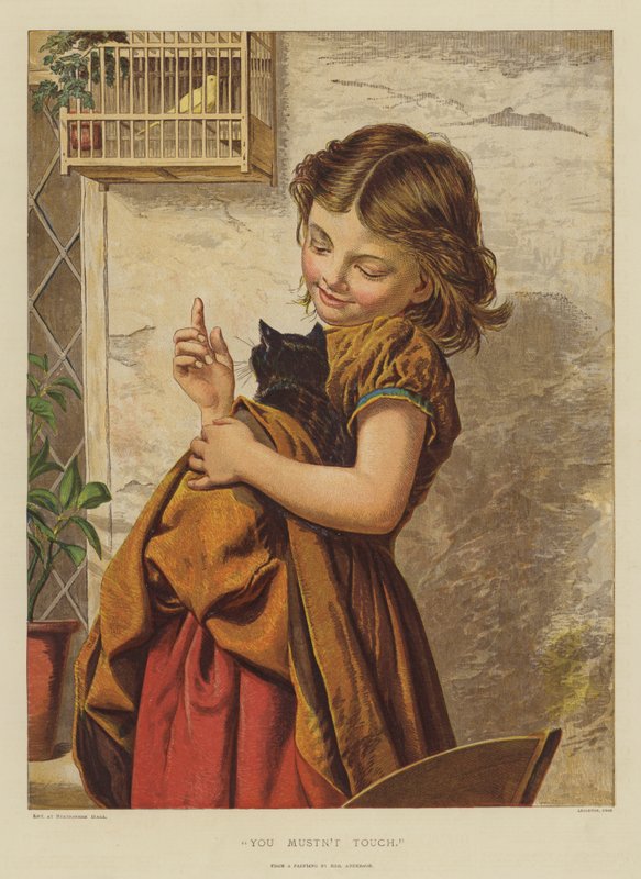 Du må ikke røre (chromolitho) af English School