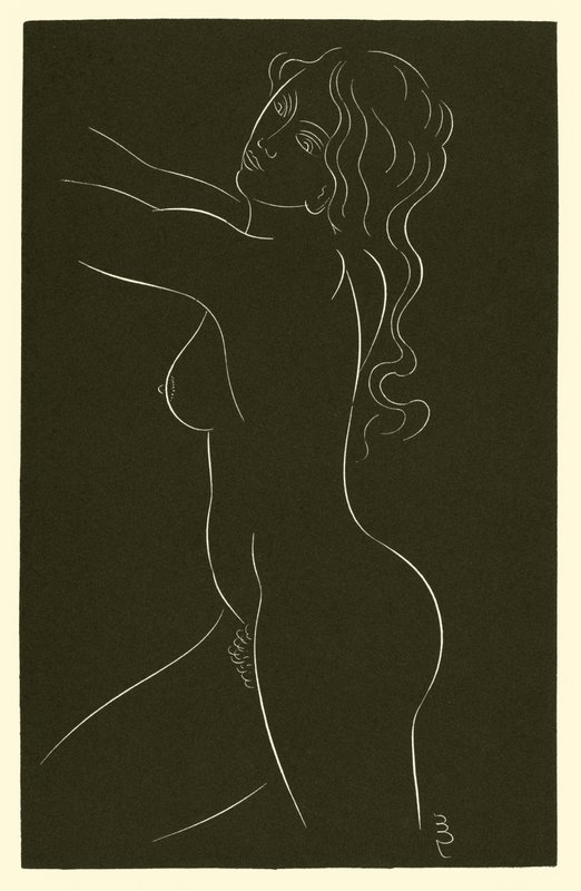 Kvinde nøgen af Eric Gill