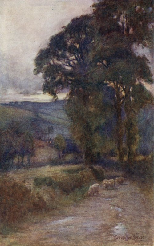 The Shadowed Roadway af Ernest Benger or Berenger