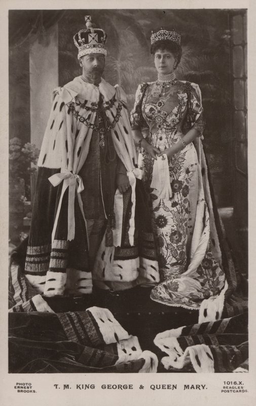 Kong George V og Queen Mary af Ernest Brooks